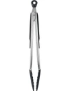 OXO GOOD GRIPS POLISHED STAINLESS-STEEL AND SILICONE TONGS,22442369