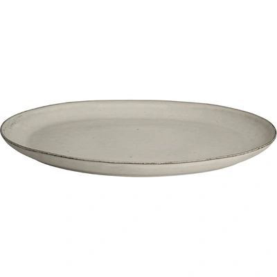 Broste Nordic Sand Stoneware Oval Plate