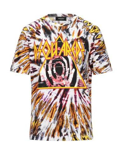 Dsquared2 T-shirts In Yellow