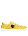 Dolce & Gabbana Sneakers In Yellow