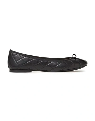 French Sole Ballet Flats In Black