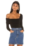 Lovers & Friends Florence Bodysuit. In Black