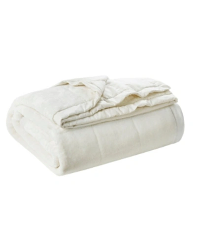 Madison Park Coleman Plush Reversible Heiq Smart Temperature Down Alternative Blanket, King In Ivory