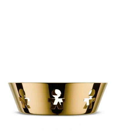 Alessi Small Gold-plated Girotondo Basket