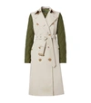 BURBERRY SLEEVELESS TRENCH COAT WITH DETACHABLE WARMER,15964973