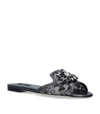 DOLCE & GABBANA LACE-EMBELLISHED BIANCA SANDALS,15970643