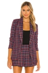 AMANDA UPRICHARD SHAWL COLLAR BLAZER,AMAN-WO40