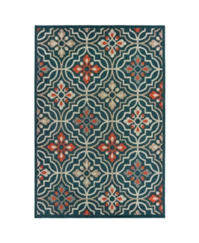 Jhb Design Latitude 709 Blue 5'3" X 7'3" Outdoor Area Rug