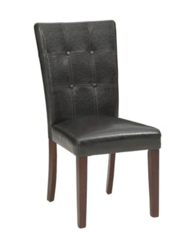 Furniture Griffin Dining Room Side Chair In Brown