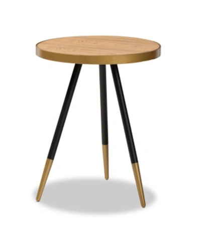 Furniture Lauro Wood End Table In Black