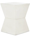 Safavieh Lotem Curved Square Accent Table In Distressed White