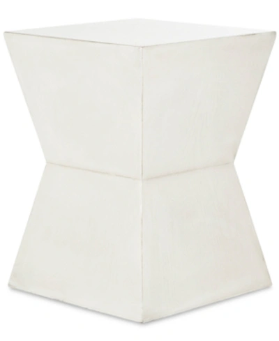 Safavieh Lotem Curved Square Accent Table In Distressed White
