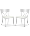 Safavieh Sidonia Faux Leather Side Chair (set Of 2) In White