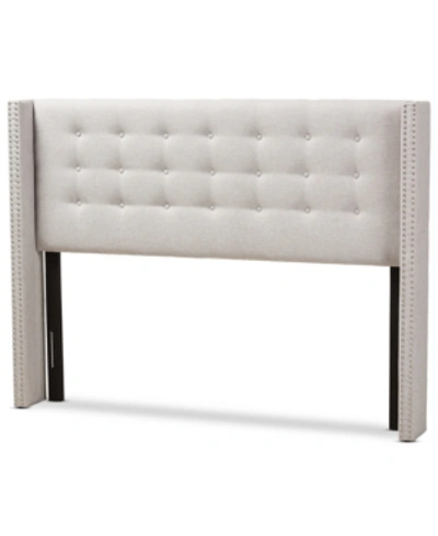 Furniture Haldys Queen Headboard In Greyish Beige