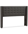 Furniture Ginaro King Headboard In Dark Grey