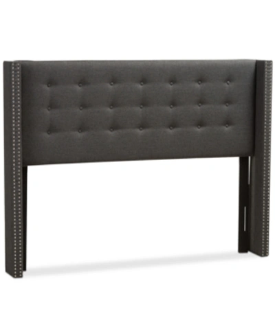 Furniture Ginaro King Headboard In Dark Grey