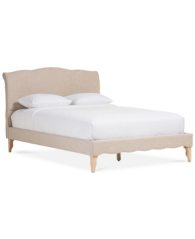 Furniture Kimbell French Classic King Platform Bed In Beige
