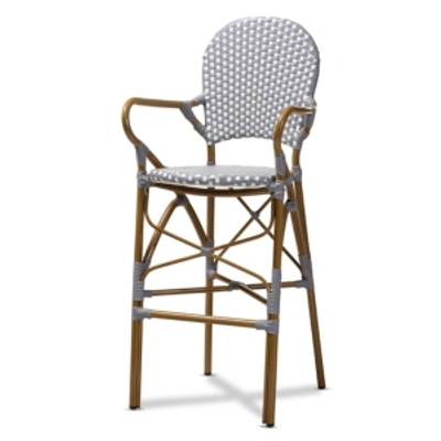 Furniture Marguerite Outdoor Bar Stool In Grey