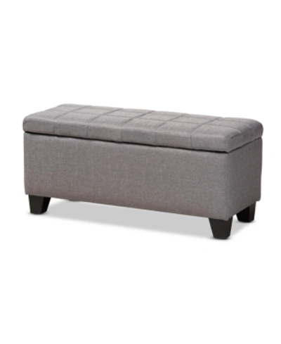 Furniture Fera Ottoman In Grey