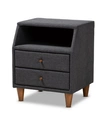 Furniture Claverie Nightstand In Charcoal