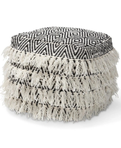 Furniture Alain Pouf Ottoman In Ivory