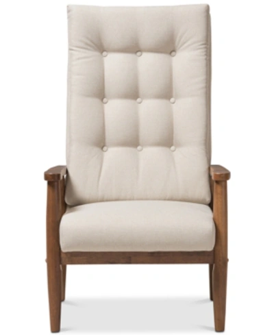 Furniture Kendon Highback Chair In Light Beige