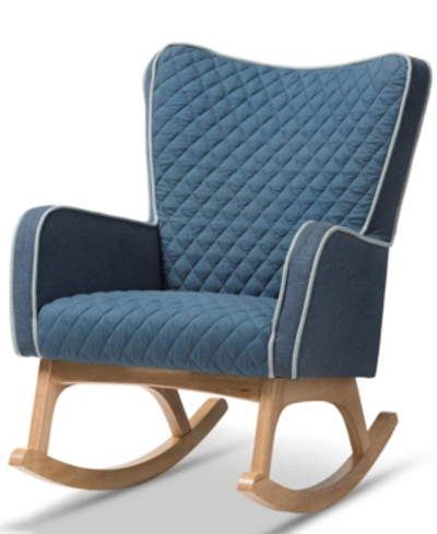 Furniture Zoelle Rocking Chair In Blue