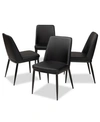 Furniture Darcell Dining Chair (set Of 4) In Black