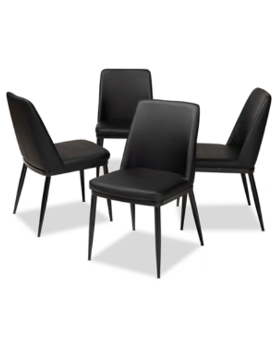 Furniture Darcell Dining Chair (set Of 4) In Black