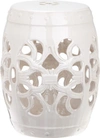 Safavieh Imperial Vine Garden Stool In White