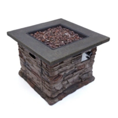 Noble House Stonewall Outdoor Fire Pit In Natural Stone