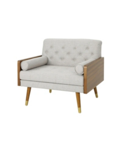 Noble House Logan Club Chair In Beige