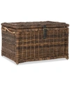 Furniture Jonathan Y Happimess Caden 30'' Wicker Storage Trunk In Brown