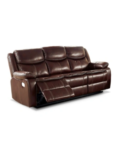Furniture Of America Prestwick Upholstered Sofa In Brown