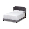 Furniture Darcy King Bed In Dark Grey
