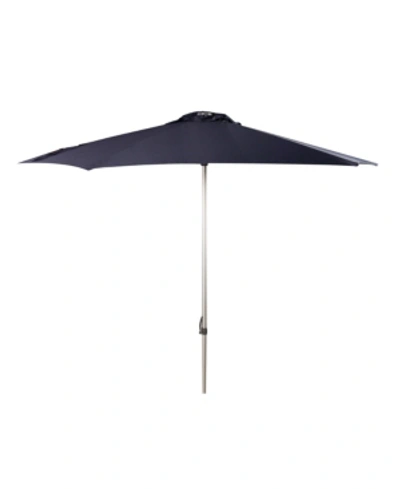 Safavieh Hurst 9' Push Up Umbrella In Navy