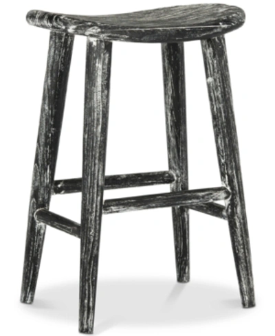 Safavieh Perkel Bar Stool In Antique Black