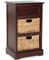 Safavieh Ardale Side Table In Dark Cherry