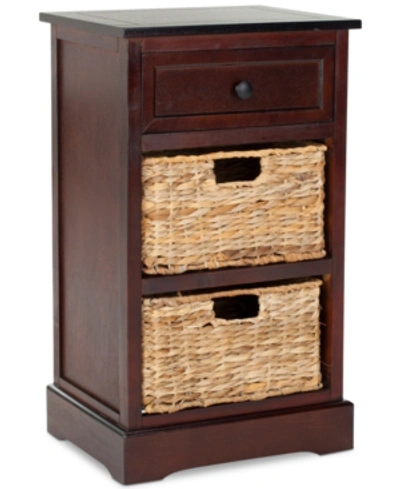Safavieh Ardale Side Table In Dark Cherry
