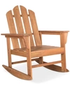 Safavieh Adda Outdoor Adirondack Rocking Chair In Brown