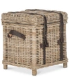 Safavieh Kacia Wicker Side Trunk