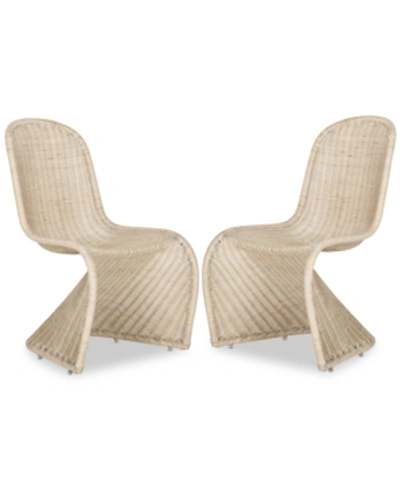 Safavieh Vlad Side Chair (set Of 2) In Natural