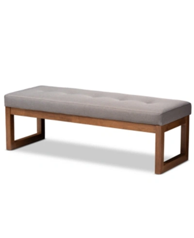 Furniture Estienne Wood Bench In Grey