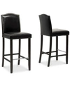 Furniture Nasya Bar Stool (set Of 2) In Black