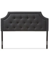 Shop Furniture Carran Full Headboard In Dark Grey