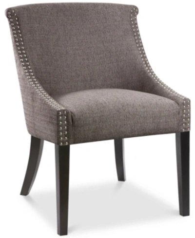 Furniture Lowe Fabric Accent Chair In Gray
