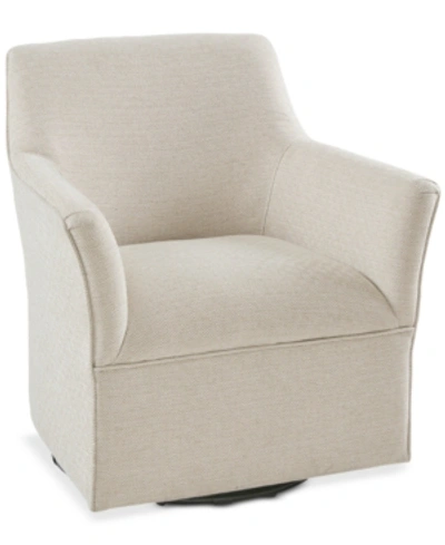 Furniture Balcony Swivel Glider Chair In Cream