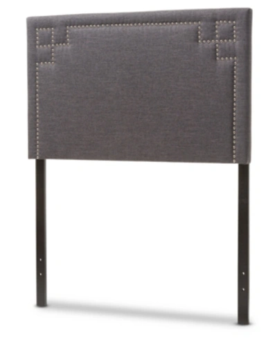 Furniture Geneva Twin Headboard In Dark Grey