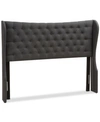 Furniture Cadence King Headboard In Dark Grey