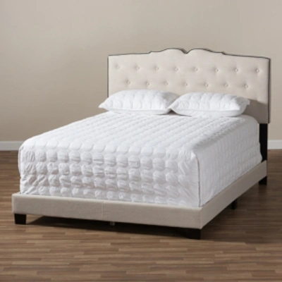 Furniture Vivienne Queen Bed In Light Beige